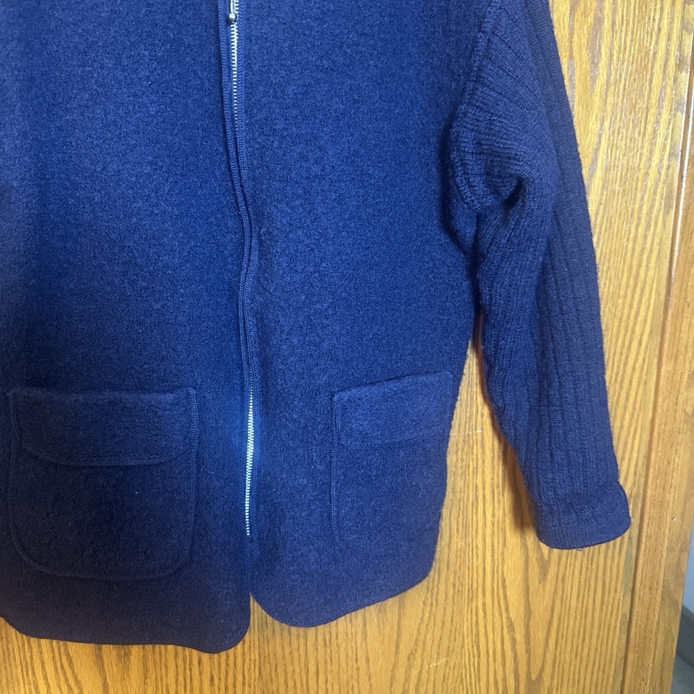 Caribbean Pacific Women's Wool Jacket Coat Zip Up‎ Pockets Lined Sleeves Large - Picture 3 of 9